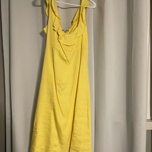 NWT Antonio melani size 16 square neck yellow dress